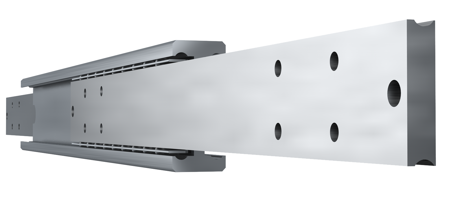 TR 7032 SUPREME double T design in steel C45C E geleider